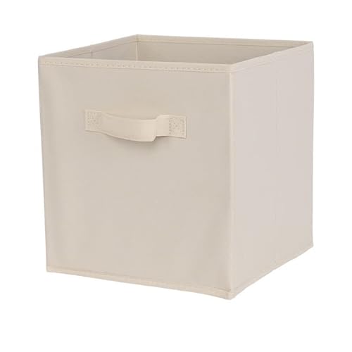 Crepundia Folding Fabric Storage Cube Organizer, Würfel-faltbare Stoff-Aufbewahrungsbox, Kleidungs-Aufbewahrungsbehälter For Spielzeug, Organizer, Körbe Büro, Schrankregal(03C 10.6x10.6x11 in) von Crepundia