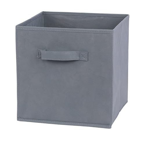 Crepundia Folding Fabric Storage Cube Organizer, Würfel-faltbare Stoff-Aufbewahrungsbox, Kleidungs-Aufbewahrungsbehälter For Spielzeug, Organizer, Körbe Büro, Schrankregal(06C 10.6x10.6x11 in) von Crepundia