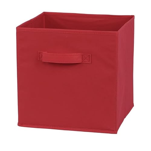 Crepundia Folding Fabric Storage Cube Organizer, Würfel-faltbare Stoff-Aufbewahrungsbox, Kleidungs-Aufbewahrungsbehälter For Spielzeug, Organizer, Körbe Büro, Schrankregal(07C 10.6x10.6x11 in) von Crepundia