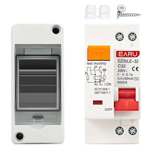 DC Trennschalter für Solaranlage, Wasserdichter Verteilerkasten for die Installation von Außenpanelen IP65 mit Leistungsschalterkombination MCB DPN DZ47(HT-2 and DPNL,6A) von Crepundia