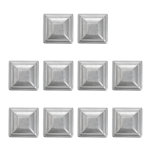 Dekorative Pfostenkappe für Gartenzaun, 10 Stück Hochwertige quadratische Pfostenkappe aus Eisen for verzinkte Zaunpfosten. Einfache Installation. Langlebiges Design Dekorative Pfostenkappe für Gartenzaun, 10 Stück Hochwertige quadratische Pfostenkappe aus Eisen for verzinkte Zaunpfosten. Einfache Installation. Langlebiges Design von Crepundia