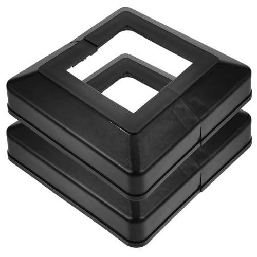 Dekorative Pfostenkappe für Gartenzaun, 2 Stück Quadratrohr-Dekorationsabdeckung, Metallzaunpfostenkappen, Säulenkorridore, Kunststoff-Ersatz-Endstücke, Wraps for die Veranda von Crepundia