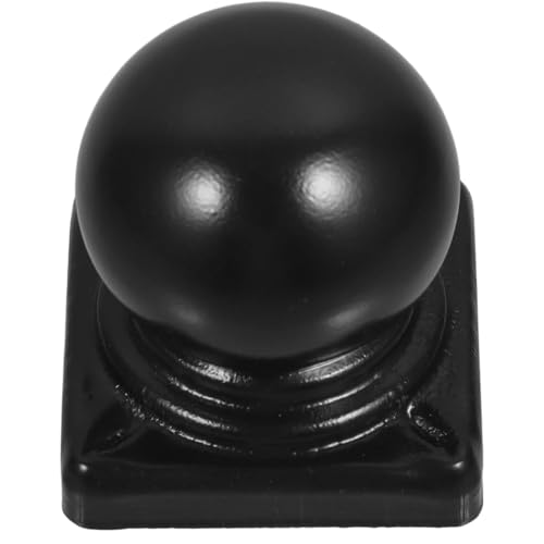 Dekorative Pfostenkappe für Gartenzaun, 4pcs Kappe Zaun Bauernhaus Kappen Eisen Ball Haushalt Garten Finial Geländer Finials Abdeckungen for Post Tops Metall Tor(7.00X6.40X6.40CM) von Crepundia