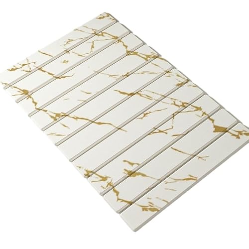 Fast Drying Stone Mat, Steintischmatte,Abtropfmatte,Faltbare Kieselgur-Badematte,Super Saugfähig, Abtropffläche,Küchengeschirr,Tischdekoration Und Zubehör(Stone02) von Crepundia