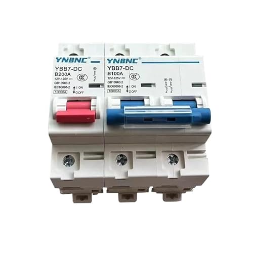 Fi Ls Schalter,Fehlerstrom-Schutzschalter 1P/2P DC-Leistungsschalter 12-125V Schaltung Schutz 250A 200A 150A 125A 100A 80A 63A MCB(1P,200A) von Crepundia