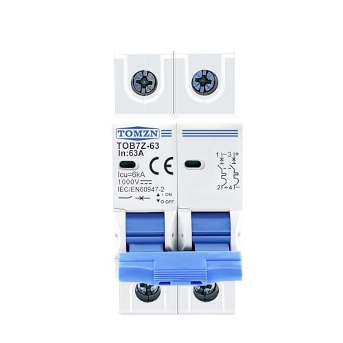 Fi Ls Schalter,Fehlerstrom-Schutzschalter 2P DC 1000V Solar Mini Circuit Breaker 3A 6A 10A 16A 20A 25A 32A 40A 50A 63A MCB for PV-System(16A) von Crepundia