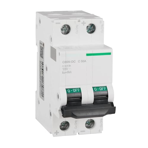 Fi Ls Schalter,Fehlerstrom-Schutzschalter C65N-DC 1P 2P A9 Schienentyp Luftschalter Haushalts-Solarenergie DC Leitungsschutzschalter MCB 32A 40A 50A 63A(1P,32A) von Crepundia