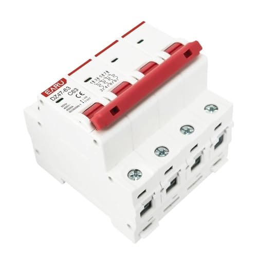 Fi Ls Schalter,Fehlerstrom-Schutzschalter DZ47 1-4 Pole 3A 6A 10A 16A 20A 32A 40A 50A 63A 400V C Typ Mini Circuit Breaker MCB 35mm Din-schiene Montieren Schalt Kapazität 6KA(4,50A) von Crepundia