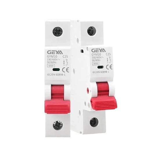 Fi Ls Schalter,Fehlerstrom-Schutzschalter GYM10 Einphasiger Leitungsschutzschalter 6A 10A 16A 20A 25A 32A 40A 50A 63A 220 V/400 V Mini C-Kurve 6KA MCB(40A) von Crepundia