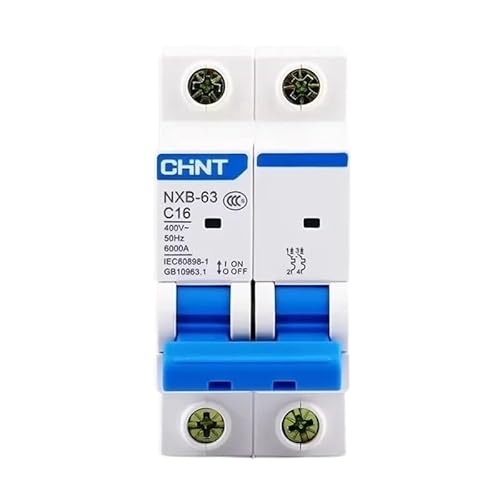 Fi Ls Schalter,Fehlerstrom-Schutzschalter MCB NXB-63 2P AC C-Kurve 400V 10A 16A 20A 25A 32A 40A 63A Mini-Leistungsschalter DZ47 Din-Schiene(10A) von Crepundia