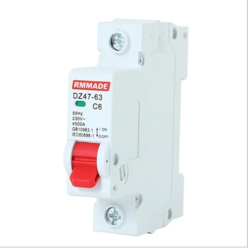 Fi Ls Schalter,Fehlerstrom-Schutzschalter Miniatur-Haushaltsluftschalter Ac220v-400v DZ47 1p 2p 3P 4P 6A 10A 16A 20A 25A 32A 40A 50A 63A 125A Miniatur-Leistungsschalter(1,6A) von Crepundia