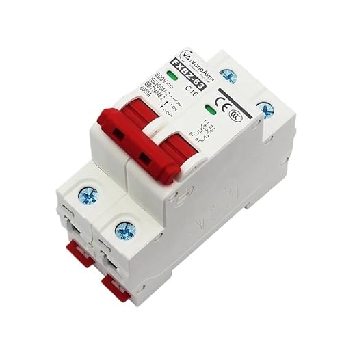 Fi Ls Schalter,Fehlerstrom-Schutzschalter Solar DC Mini Circuit Breaker Din-Schienenmontage MCB 1P 2P 3P 4P Überlastschutz Luftschalter 6-63A For Photovoltaik-PV-System(DC1000V 4P,32A) von Crepundia
