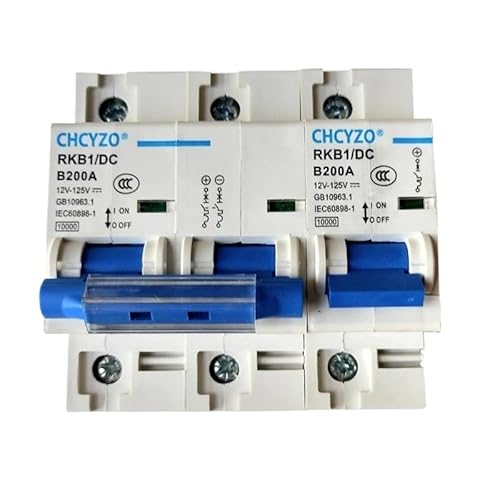 Fi Ls Schalter,Fehlerstrom-Schutzschalter Transfer Switch12V 24V 36V 48V 60V 72V 96V 120V Solar Circuit Breaker For Kurzschluss Schutz 100A 125A 150A 200A 250A(2P,80A) von Crepundia