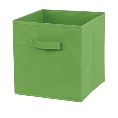 Folding Fabric Storage Cube Organizer, Mit Griff Lagerung Korb Vlies Falten Stoff Box Cube Bin For Spielzeug Kleinigkeiten Organizer Lagerplätze(Green) von Crepundia