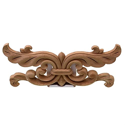 Holzornamente Ecke Blumenholz geschnitzte Aufkleber Applikationen Rahmen Wandtüren Möbel Holzschnitzerei Dekorative Holzfiguren Kunsthandwerk Holzschnitzerei Applikation Deko von Crepundia