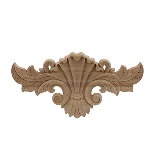 Holzornamente Ecke Carving Dekoration Holz Applique Möbel Schrank Türrahmen Holz Aufkleber Ecke Onlay for Vintage Wohnkultur Holzschnitzerei Applikation Deko von Crepundia
