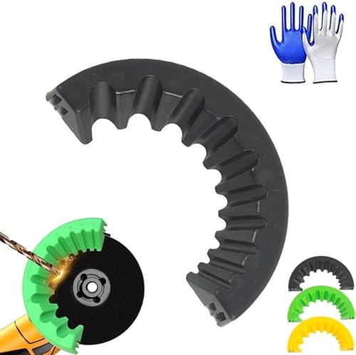 Multifunktions-Bohrschleifer, Bohrkrone Schleifaufsatz 2 bis 13 mm zum Schleifen 125 mm (Schwarz) von Crepundia