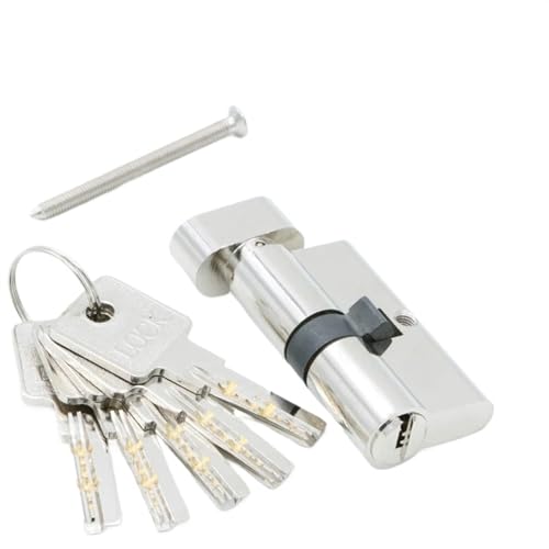 Profilzylinder Mit SchlüSseln,TüRzylinder Türschlösser, Sicherheitsschließzylinder Türschloss mit 35–50 Dicke, Zuhause, Kernschließzylinder, 5 Schlüssel(70mm35add35) von Crepundia