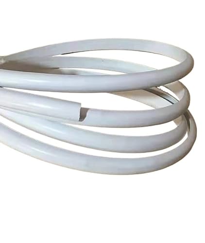 Stuckleisten Wand,Zierleisten 1M Pvc Selbstklebende Sockelleiste Gips Linie Wasserdicht Weiche Wand Aufkleber For Tür Spiegel Rahmen TV Hintergrund Decke Wohnkultur(White,Width 1cm) von Crepundia
