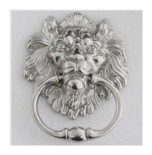 TüRklopfer mit Schrauben,TüRklopfer Antik Vintage Style Lionhead Holz-Tür-Klopfer Silber Bronze Lionhead Sofa Holzstuhl Pull Zurrösen Griffe(3) von Crepundia