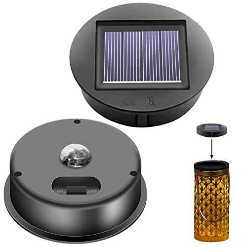 Solarleuchten Ersatzteile: 2er φ8cm Solarleuchten Ersatz Top mit Heller LED, IP65 Wasserdicht Solarpanel Hängende Laterne Ersatzoberteil, Solarpanel Ersatzteil für Solarlaterne Garten Auße und DIY Solarleuchten Ersatzteile: 2er φ8cm Solarleuchten Ersatz Top mit Heller LED, IP65 Wasserdicht Solarpanel Hängende Laterne Ersatzoberteil, Solarpanel Ersatzteil für Solarlaterne Garten Auße und DIY von Cresbel