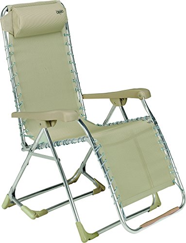 Crespo AL/343-M-34 Sonnenliege G.Relax Multifaser mit Gummibändern, 2 Höhe, beige von Crespo