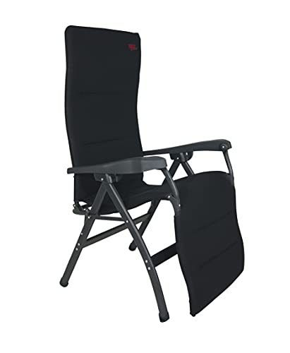 Crespo Camping Stuhl AP 242 Air Deluxe Ergonomic Garten Liege Stuhl Alu 130 kg schwarz von Crespo