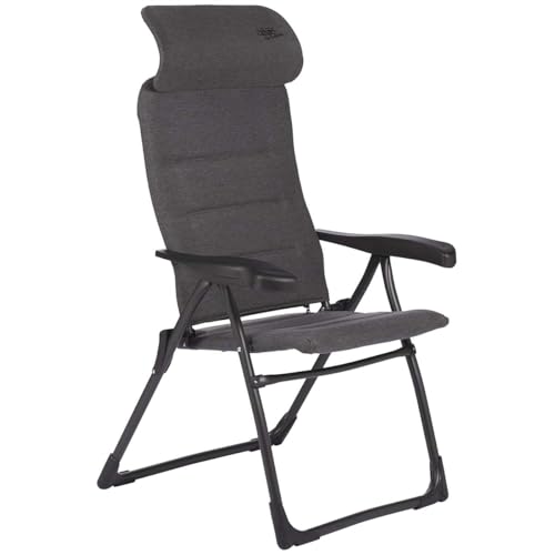 Crespo Campingstuhl Liegestuhl AP 215 Tex Supreme Compact Klappstuhl Faltstuhl, Grau, Einheitsgröße von Crespo