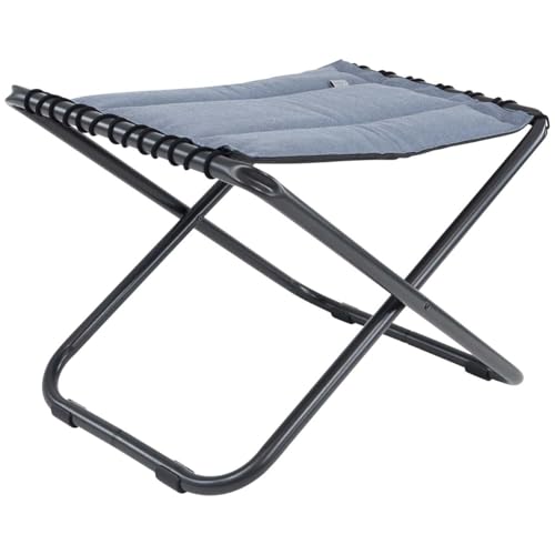 Crespo Falthocker AP306 TexComfort Camping Klapphocker Angel Hocker Polster Alu blau von Crespo