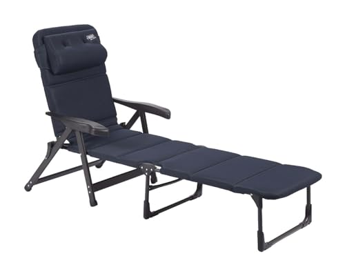 Crespo Sonnenliege Liegestuhl AP 233 Air Deluxe Camping Strand Garten Liege Alu blau von Crespo