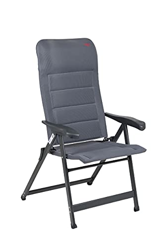 Crespo ap-237/86 air-Deluxe Camping Stuhl, grau, 78 x 67 x 120 cm von Crespo