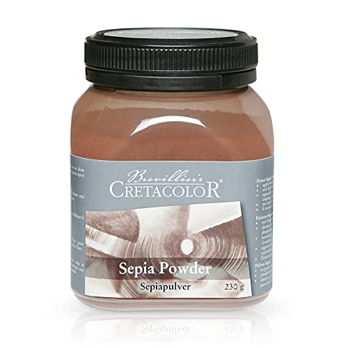 Cretacolor Sepiapulver, 230g in Kunststoffdose von Cretacolor