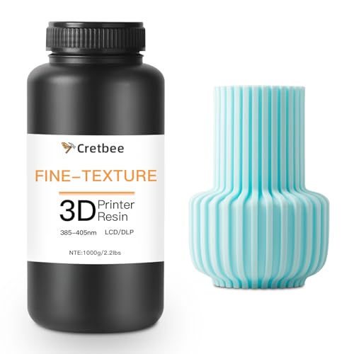 Cretbee 3D-Druckharz, Ultraglatte Matte Oberfläche, Verbesserte Strukturierte für Figuren und Anime-Modelle Kunststudios zum Erstellen (Ice Blue) von Cretbee
