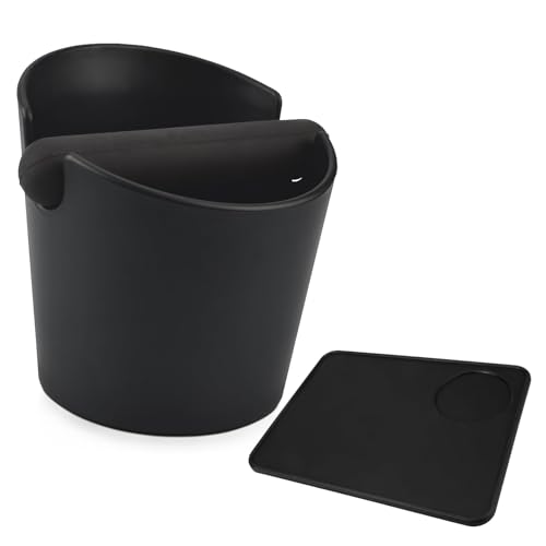 Cretosou Abklopfbehälter für Siebträger Zubehör, Knock Box Kaffeesatz Abschlagbehälter Sage Siebträgermaschine, Kaffeesatzbehälter Mit Silikonmatte Barista Zubehör Sage Barista Express Cretosou Abklopfbehälter für Siebträger Zubehör, Knock Box Kaffeesatz Abschlagbehälter Sage Siebträgermaschine, Kaffeesatzbehälter Mit Silikonmatte Barista Zubehör Sage Barista Express von Cretosou