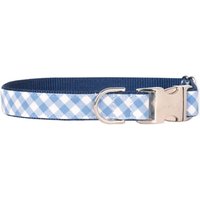 Crew Lala Periwinkle Picknick Kariertes Hundehalsband von CrewLaLa