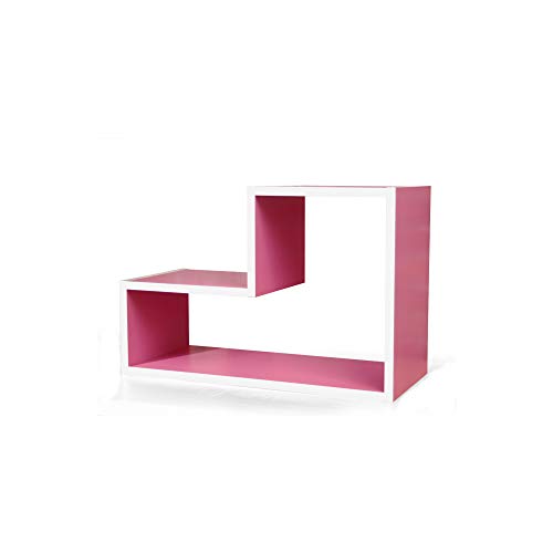 CRIBEL Lego Module aus Holz, lackiert 54x23x18 cm Rosa von Cribel