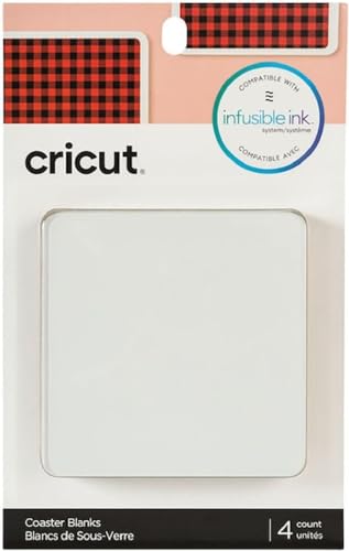 Cricut Untersetzer-Rohlinge, quadratisch (4 Stück) one Size von Cricut