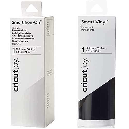 Cricut 2008050 Joy Smart Iron-On, White, for & Joy™ Smart Vinyl™ – Permanent von Cricut