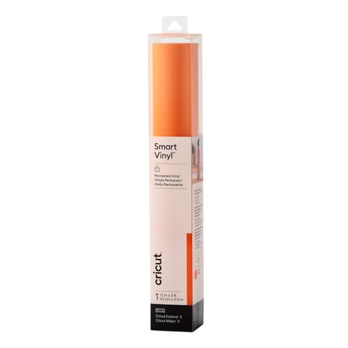 Cricut Smart Vinyl Permanent | 1 sheet | 33cm x 0.9m | Orange von Cricut