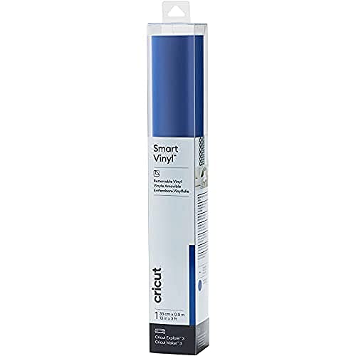 Cricut Smart Vinyl Removable | 1 sheet | 33cm x 0.9m | Blue von Cricut