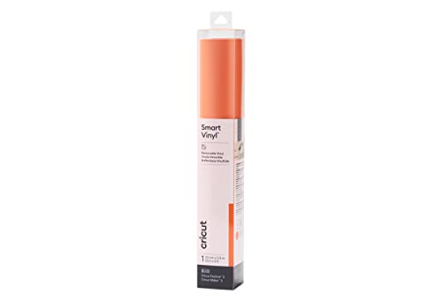 Cricut Smart Vinyl Removable | 1 sheet | 33cm x 0.9m | Orange von Cricut