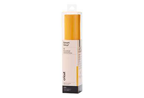 Cricut 2008651 Smart Vinyl Removable | 1 Sheet | 33cm x 3.6m | Maize Yellow, (12ft), 3.6m (12ft) von Cricut