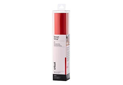 Cricut 2008661 Folie Rot Smart Vinyl Permanent | 1 sheet | 33cm x Red, 3.6m (12ft) von Cricut