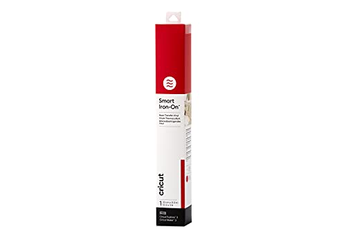 Cricut 2008691 Smart Iron-On Heat-Transfer Vinyl | 1 Sheet | 33cm x 0.9m | Red, (3ft), 0.9m (3ft) von Cricut