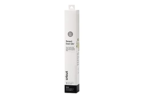Cricut 2008695 Smart Iron-On Heat-Transfer Vinyl | 1 Sheet | 33cm x 0.9m | White, (3ft), 0.9m (3ft) von Cricut