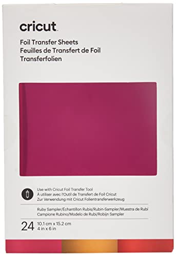 Cricut Transferfolien-Sampler, Rubin (24 Stück) von Cricut