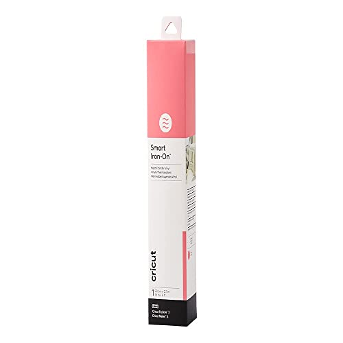 Cricut 2009059 Smart Iron-On Heat-Transfer Vinyl | 1 Sheet | 33cm x 2.7m | Pink, (9ft), 2.7m (9ft) von Cricut