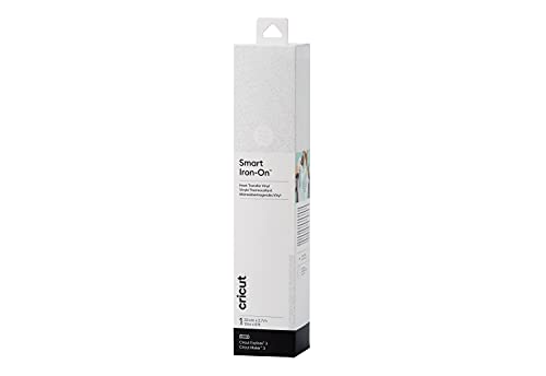Cricut Smart Iron-On Heat-Transfer Vinyl | 1 sheet | 33cm x 2.7m | Glitter White von Cricut
