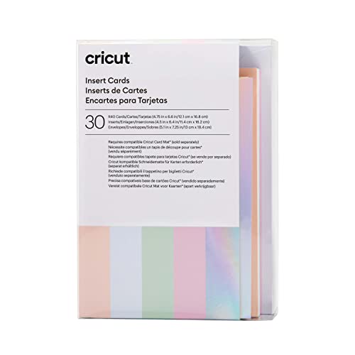 Cricut Insert Cards | Prinzessin | 12,1 cm x 16,8 cm (Größe R40) | 30-Pack | Zur Verwendung Mit Card Matte - 2x2 Cricut Insert Cards | Prinzessin | 12,1 cm x 16,8 cm (Größe R40) | 30-Pack | Zur Verwendung Mit Card Matte - 2x2 von Cricut