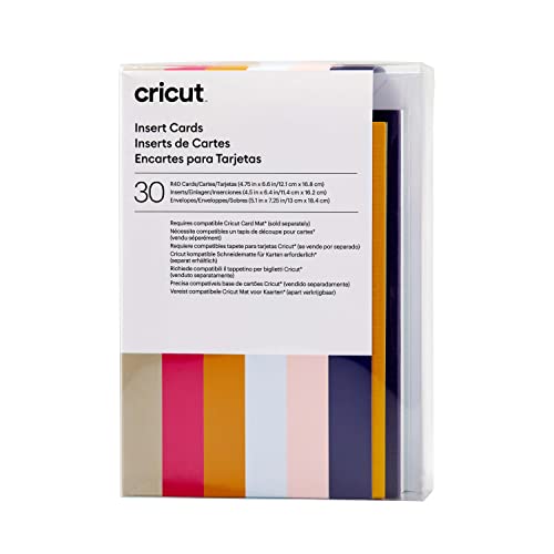Cricut Insert Cards | Sensei | 12,1 cm x 16,8 cm (Cricut -Größe R40) | 30-Pack | Zur Verwendung mit Cricut Card Matte - 2x2 Cricut Insert Cards | Sensei | 12,1 cm x 16,8 cm (Cricut -Größe R40) | 30-Pack | Zur Verwendung mit Cricut Card Matte - 2x2 von Cricut
